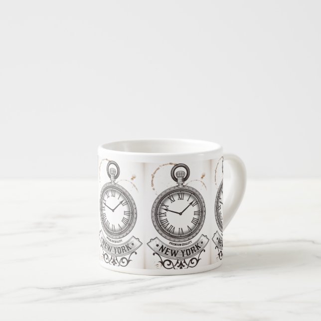 New York Pocket Watch Espressotasse (Vorderseite Rechts)