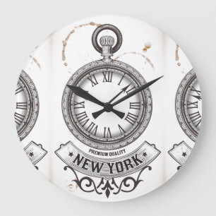 New York Pocket Watch Große Wanduhr