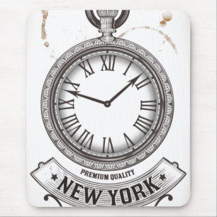 New York Pocket Watch Mousepad