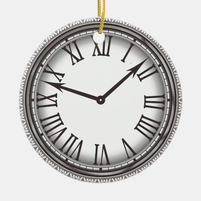 New York Pocket Watch Ornament Round (Vorne)
