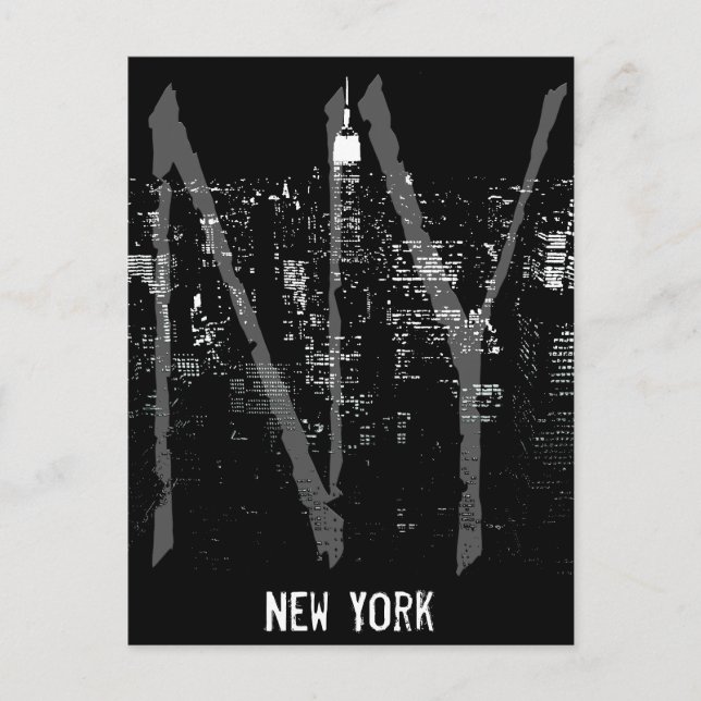 New York Postcard City New York Souvenir Card Postkarte (Vorderseite)