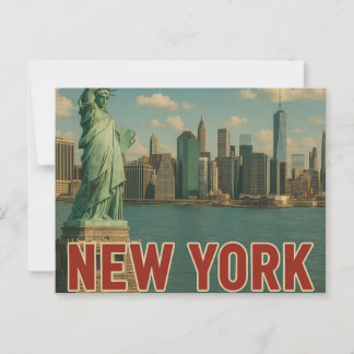 New York Postcard Postkarte