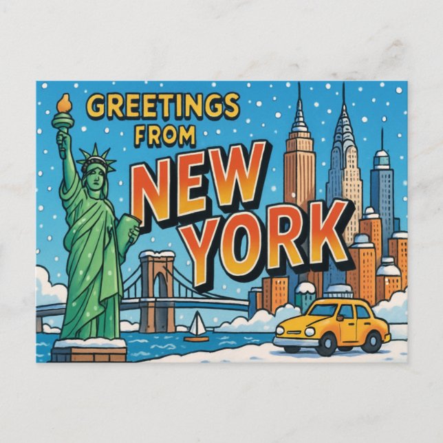 NEW YORK Postcard Postkarte (Vorderseite)
