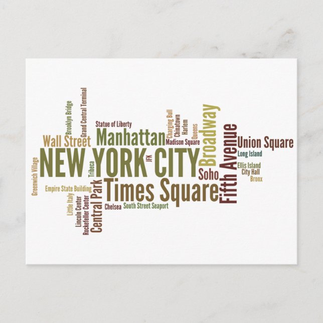 New York Postcard Postkarte (Vorderseite)