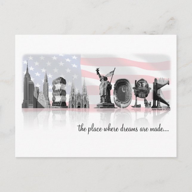 New York Postcard Postkarte (Vorderseite)