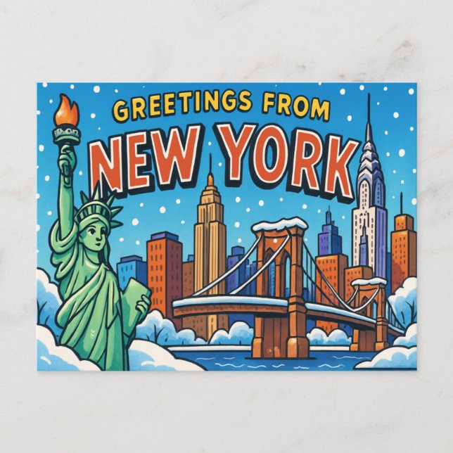 NEW YORK Postcard Postkarte (Vorderseite)
