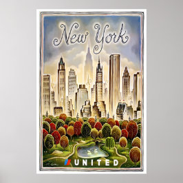 New York Poster Central Park Druck United Art