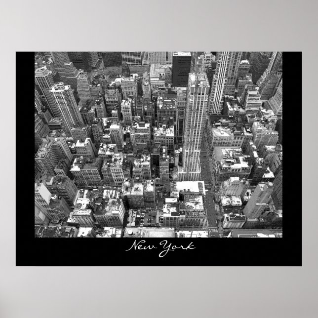 New York Poster Cityscape New York Empire Print (Vorne)