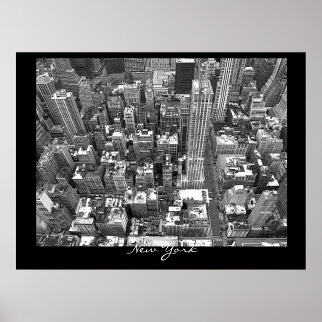 New York Poster Cityscape New York Empire Print (Vorne)