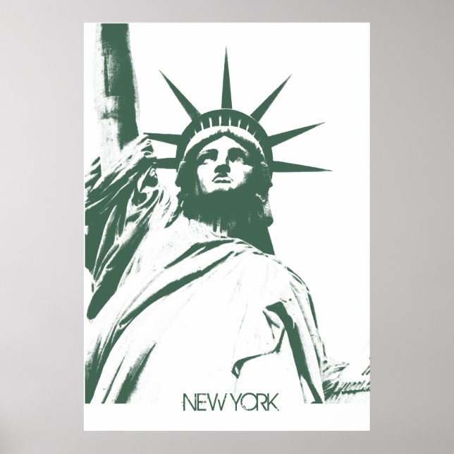 New York Poster Statue of Liberty New York Print (Vorne)