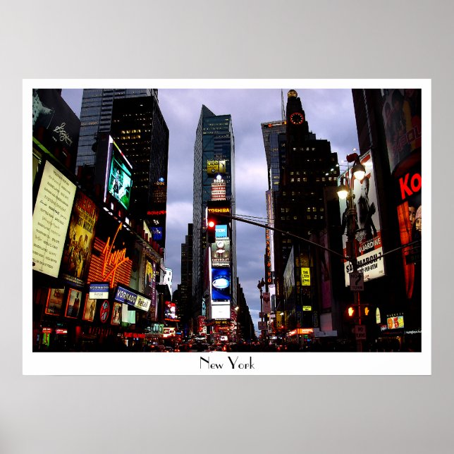 New York Poster Times Square Night NYC Souven (Vorne)
