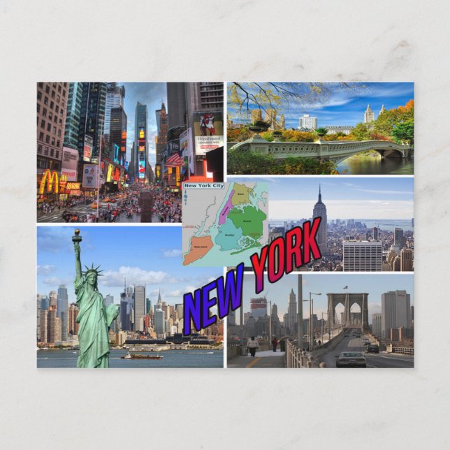 New York Postkarte (Vorderseite)