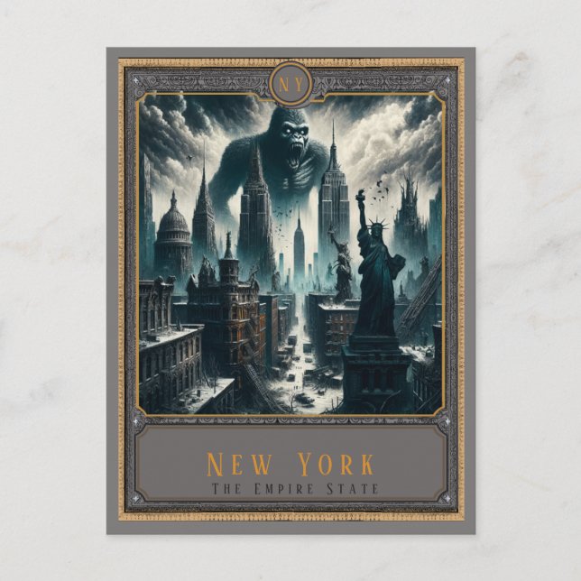 New York | Postkarte Gothic Art (Vorderseite)