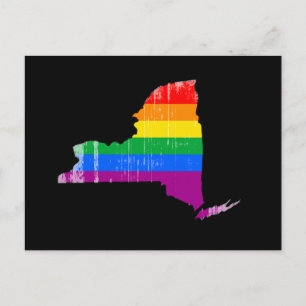 NEW YORK PRIDE - DISTRESSED -.pnng Postkarte