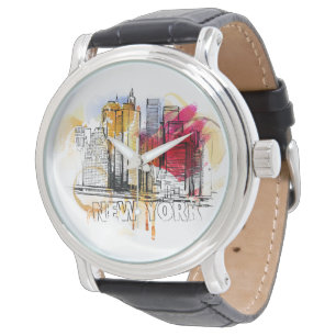New York Print eWatch Armbanduhr