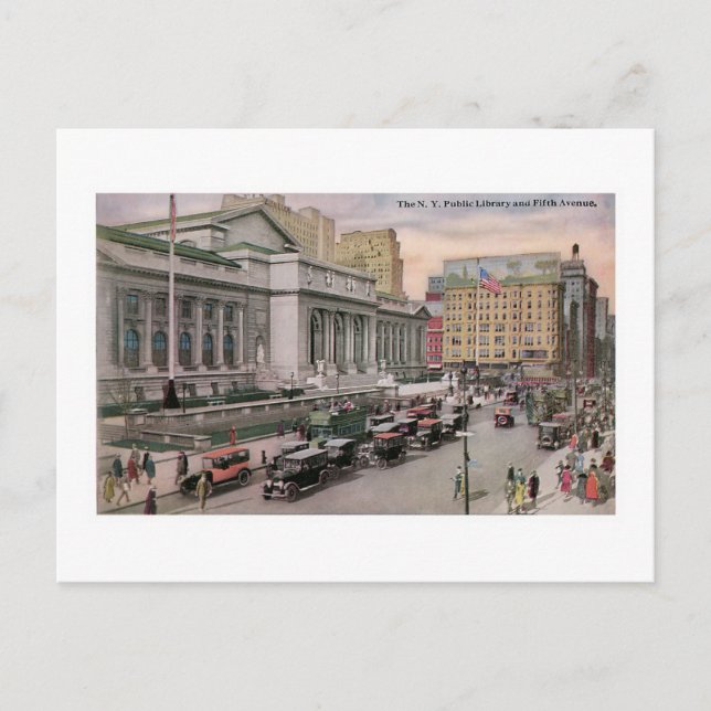New York Public Library Postkarte (Vorderseite)