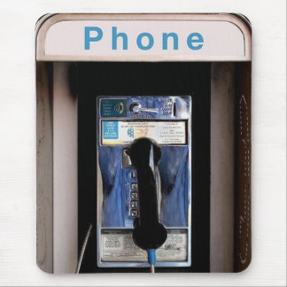 New York Public Pay Phone, Retro Phone Booth Mousepad
