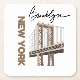 NEW YORK RECHTECKIGER PAPPUNTERSETZER