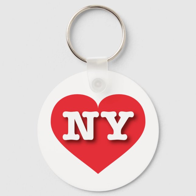 New York Red Heart - I Liebe NY Schlüsselanhänger (Vorderseite)