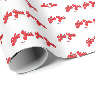 New-York-Red Logo Bogen-Typografie Geschenkpapier