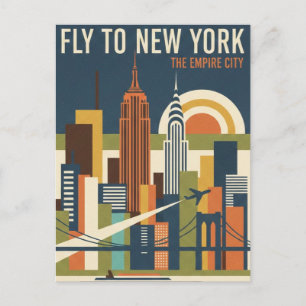 New York Reise Postkarte