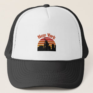 New York Retro Skyline Truckerkappe