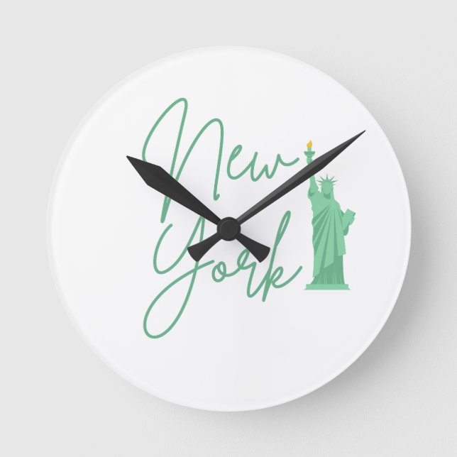 NEW YORK RUNDE WANDUHR (Vorderseite)