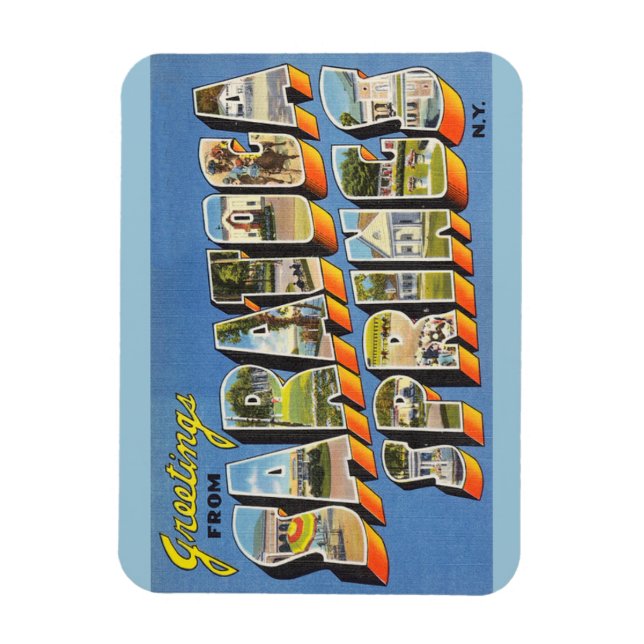 New York, Saratoga Springs Magnet (Vertikal)