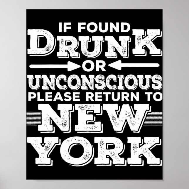 New York Sayings Funny Ny  Poster (Vorne)