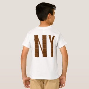 NEW YORK SCHOKOLADE Weißes T-Shirt DOS