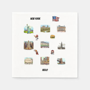 New York Serviette