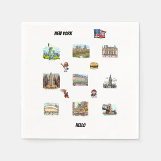 New York Serviette