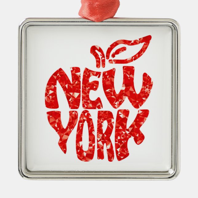 NEW YORK SILBERNES ORNAMENT (Vorne)