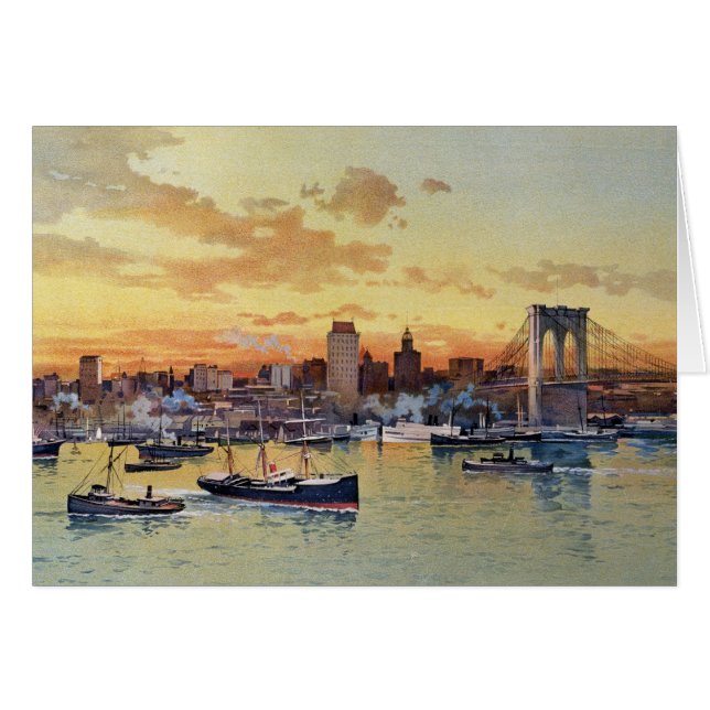 NEW YORK SKYLINE 1896 (Vorderseite (Horizontal))