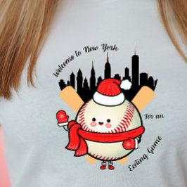 "New York Skyline Baseball Game T-Shirt