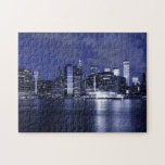 New York Skyline bei Nacht Puzzle<br><div class="desc">New York Skyline bei Nacht</div>