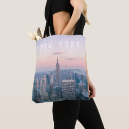 New York Skyline & California Palm Tree Bi-Coastal