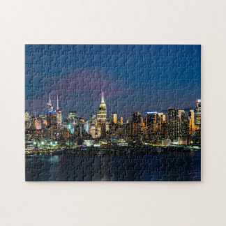 New York Skyline in der Nacht 2023 Puzzle