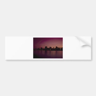 New York Skyline in Dusk Autoaufkleber
