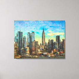 New York Skyline Leinwanddruck