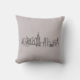 New York Skyline Pillow Kissen