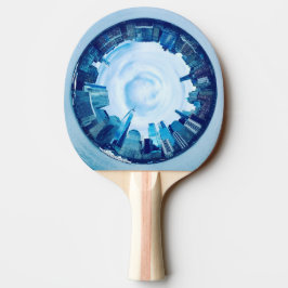 New York Skyline Ping Pong Paddle - Reisegeschenk Tischtennis Schläger