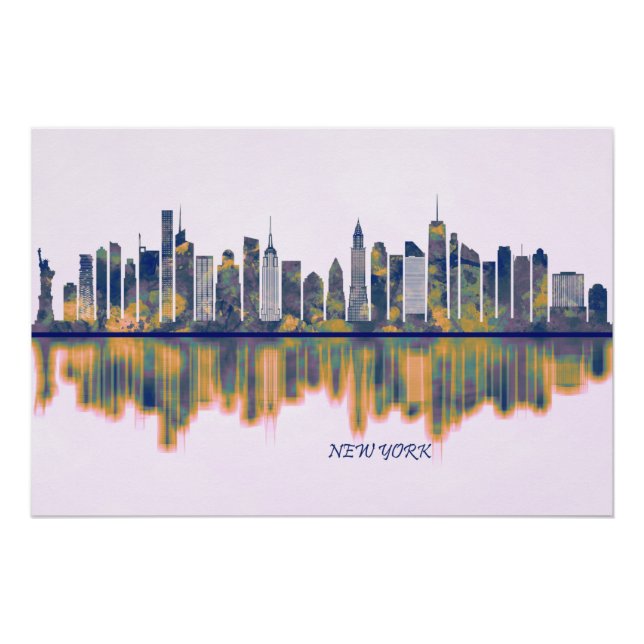 New York Skyline Poster (Vorderseite)