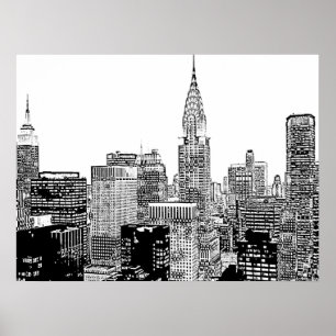 New York Skyline Poster