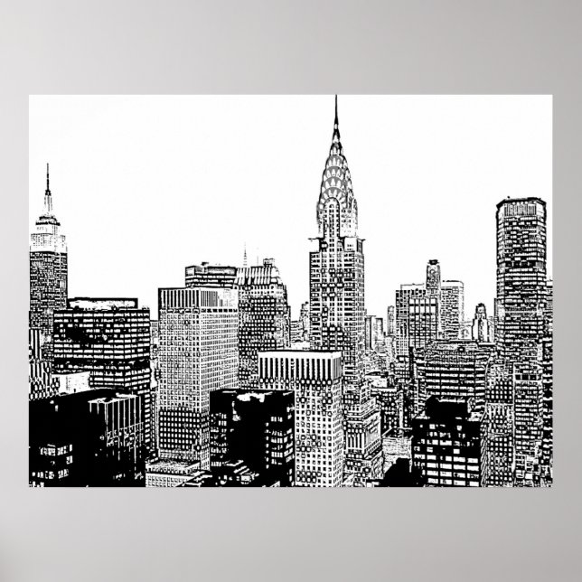New York Skyline Poster (Vorne)