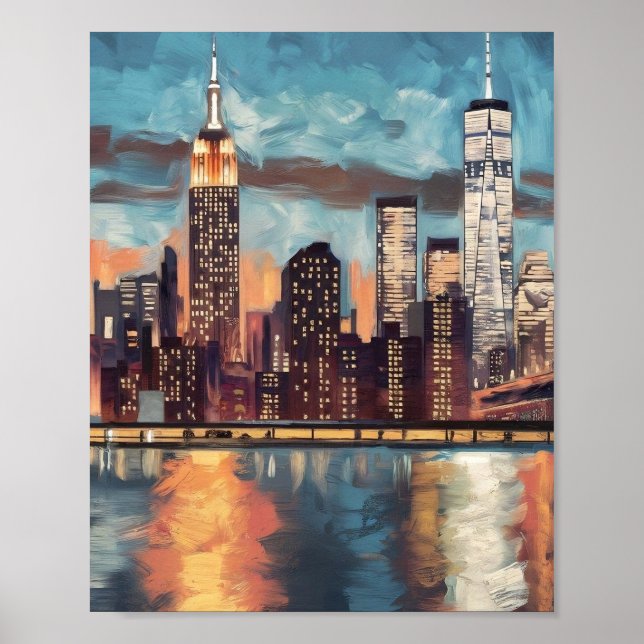 New York Skyline-Poster Poster (Vorne)
