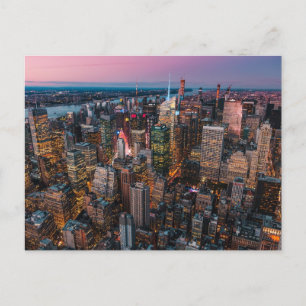 New York Skyline Postkarte