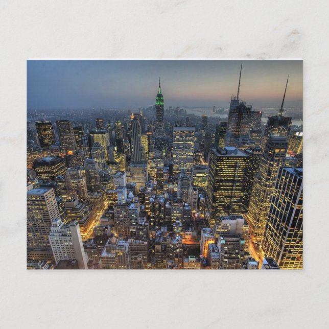 New York Skyline Postkarte (Vorderseite)