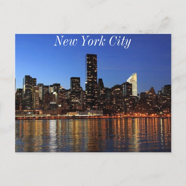 New York Skyline Postkarte (Vorderseite)