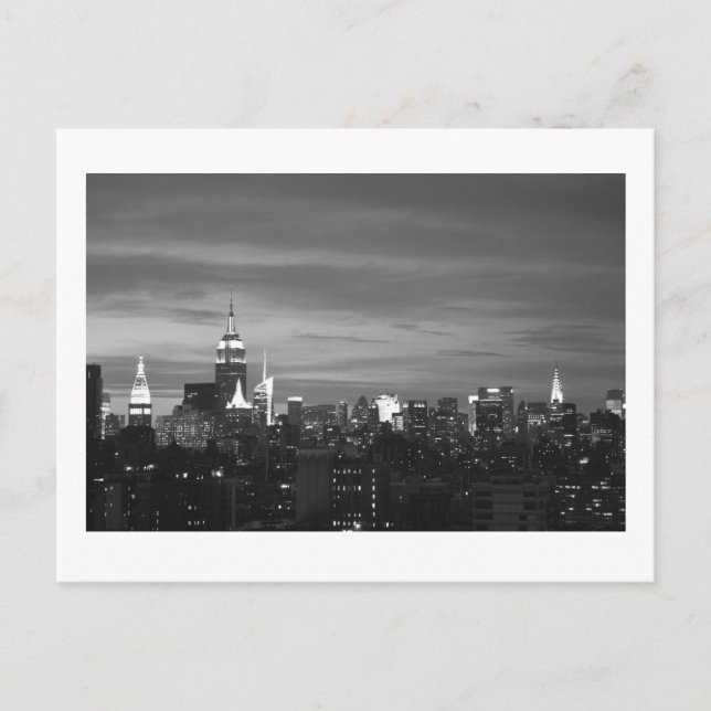 New York Skyline Postkarte (Vorderseite)